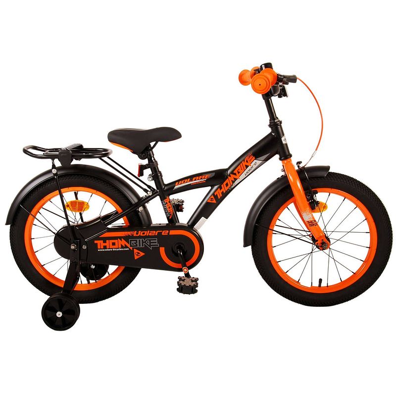 Foto van Volare thombike kinderfiets - jongens - 16 inch - zwart oranje