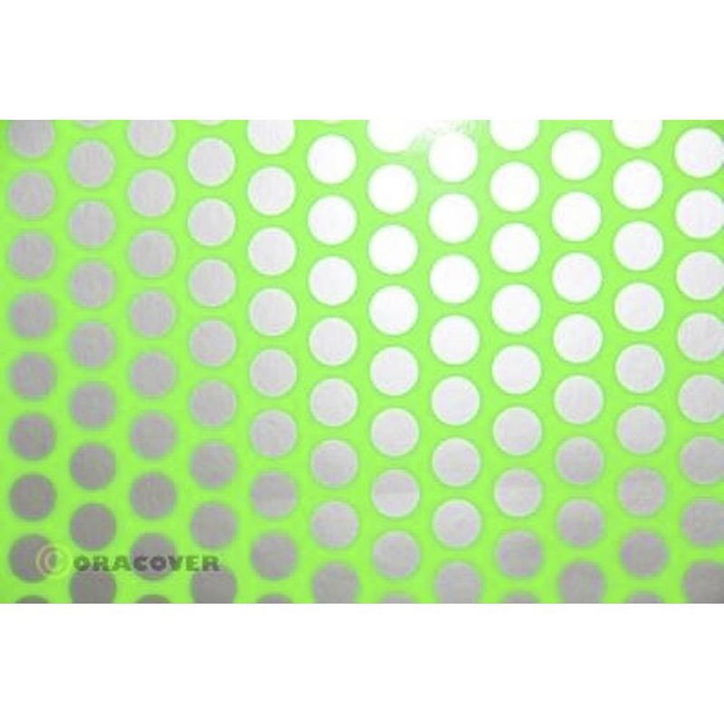 Foto van Oracover 41-041-091-010 strijkfolie fun 1 (l x b) 10 m x 60 cm groen, zilver