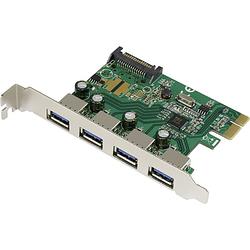 Foto van Renkforce renkforce 4 poorten usb 3.2 gen 1-controllerkaart usb-a pcie