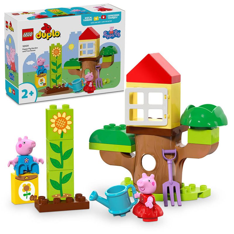 Foto van Lego duplo peppa pig tuin en boomhut 10431