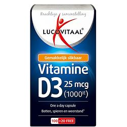 Foto van Lucovitaal vitamine d3 25mcg capsules