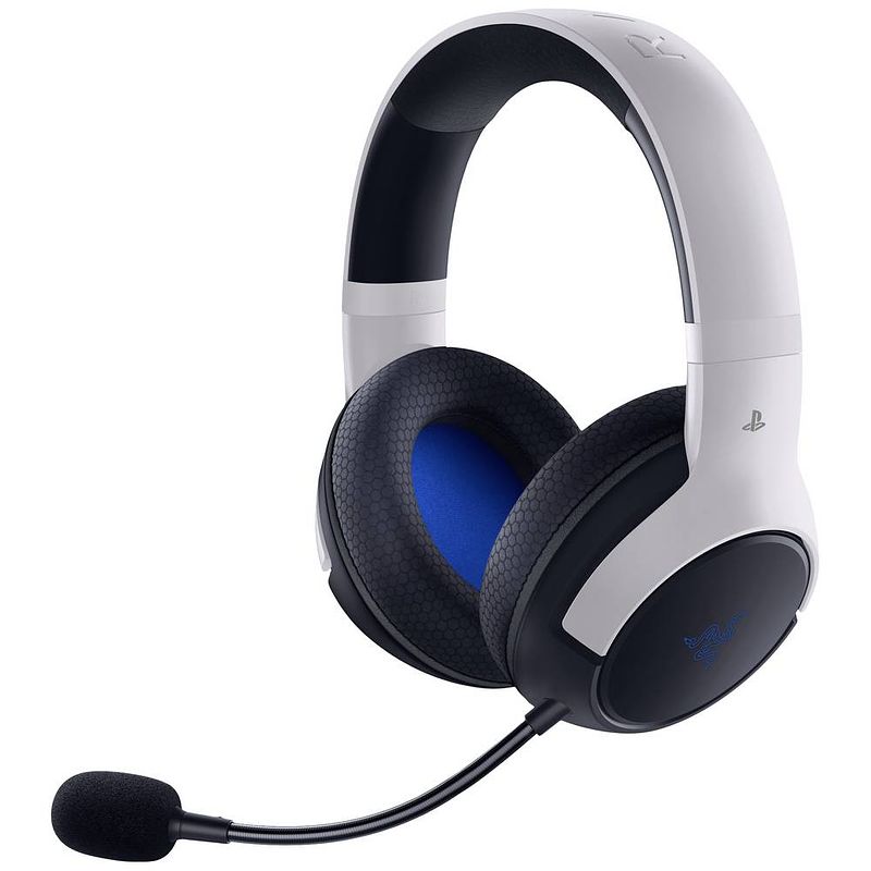 Foto van Razer kaira hyperspeed - playstation over ear headset bluetooth gamen stereo wit headset, volumeregeling