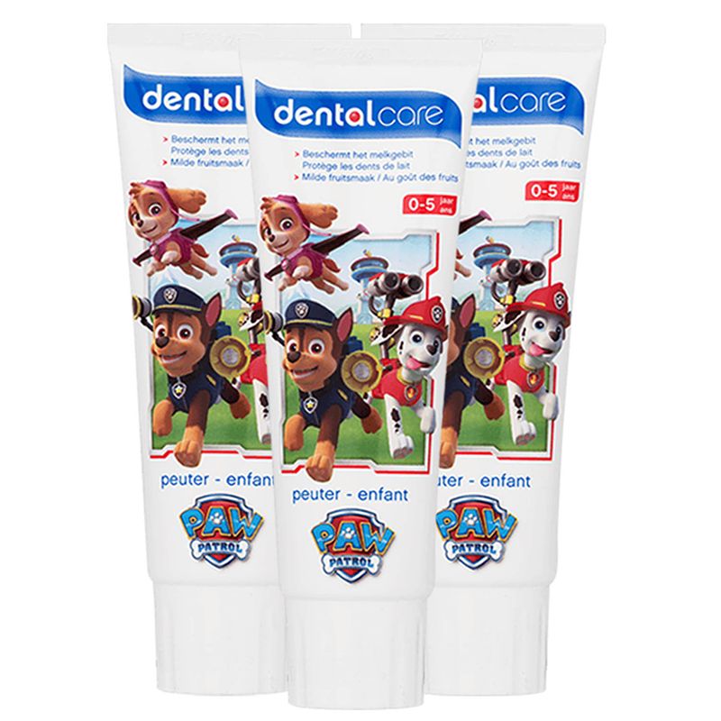 Foto van Dermo care - paw patrol - tandpasta - 3 x 75ml - voordeelpack