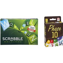 Foto van Spellenbundel - 2 stuks - scrabble original & phase 10