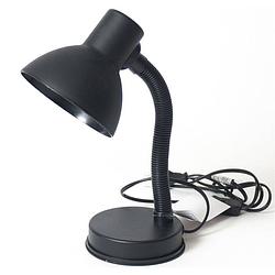 Foto van Bureaulamp zwart 16 x 12 x 30 cm flexibele lamp verlichting - bureaulampen