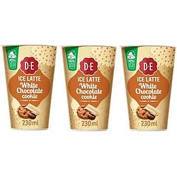 Foto van Douwe egberts ice latte white chocolate cookie ijskoffie 3 x 230ml bij jumbo