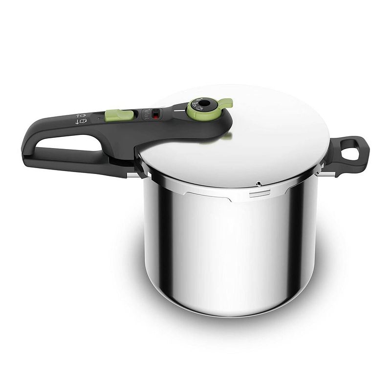 Foto van Snelkookpan tefal p25844 roestvrij staal 8 l