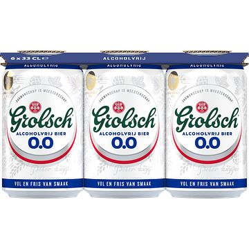 Foto van Grolsch 0.0% bier blikken 6 x 330ml bij jumbo