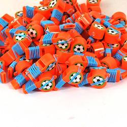 Foto van Oranje voetbal fluitjes (100 stuks)