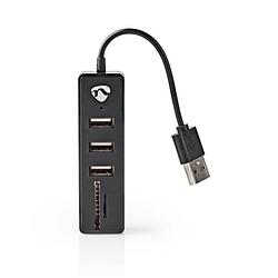 Foto van Nedis usb-hub - uhubcu2340bk