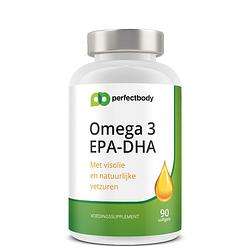 Foto van Perfectbody omega 3 visolie capsules (dha/epa) - 90 softgels