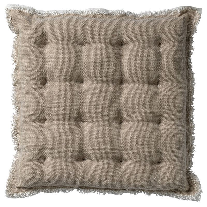 Foto van Dutch decor burto - stoelkussen van katoen pumice stone 40x40 cm - beige