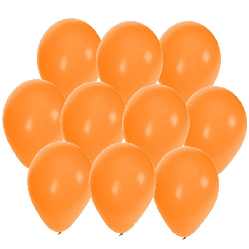 Foto van 30x stuks oranje party ballonnen 27 cm - ballonnen