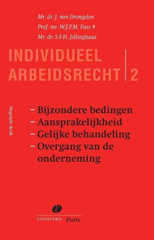 Foto van Bijzondere bedingen. aansprakelijkheid. gelijke behandeling. overgang van de onderneming - j. van drongelen - paperback (9789462513211)