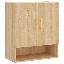 Foto van The living store wandkast sonoma eiken - 60 x 31 x 70 cm - duurzaam bewerkt hout