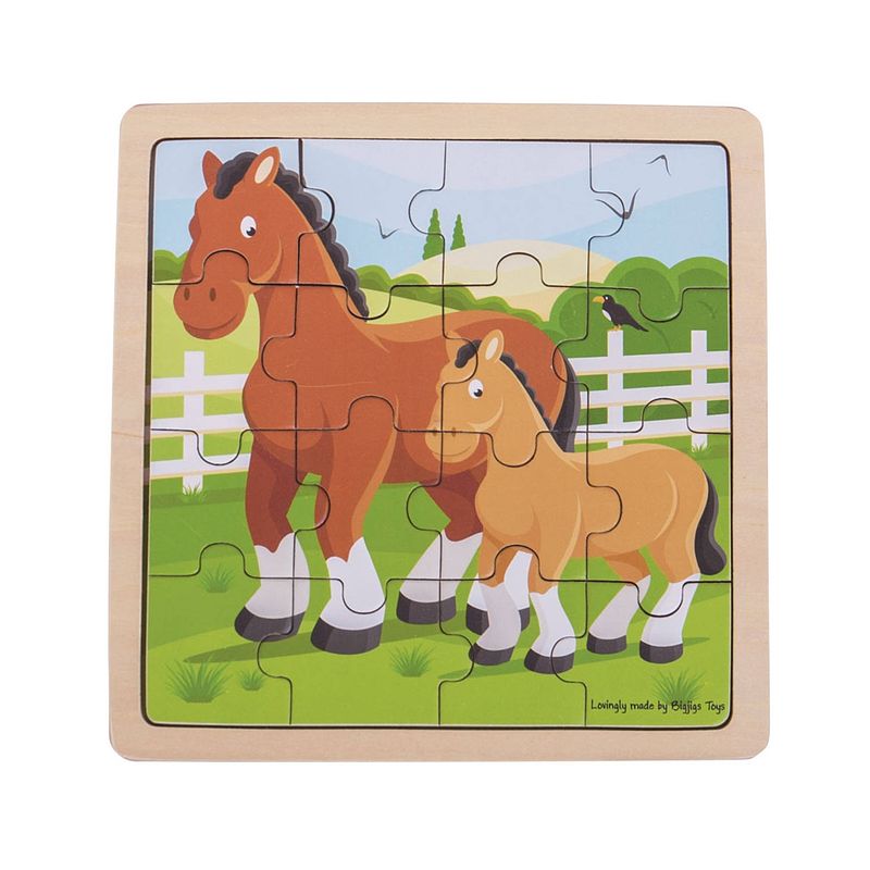 Foto van Bigjigs paard en veulen puzzel