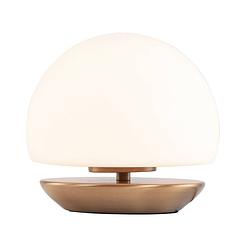 Foto van Klassieke tafellamp - steinhauer - glas - klassiek - g9 - l: 16cm - voor binnen - woonkamer - eetkamer - brons
