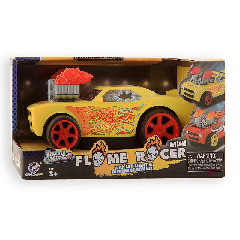 Foto van Jonotoys raceauto flame racer junior 18 cm geel