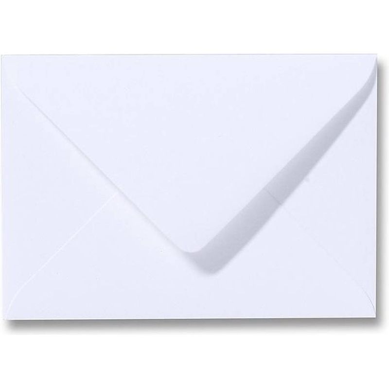 Foto van Benza wenskaart enveloppen - langwerpig 16,2 x 11,4 cm = c6 - wit - 25 stuks