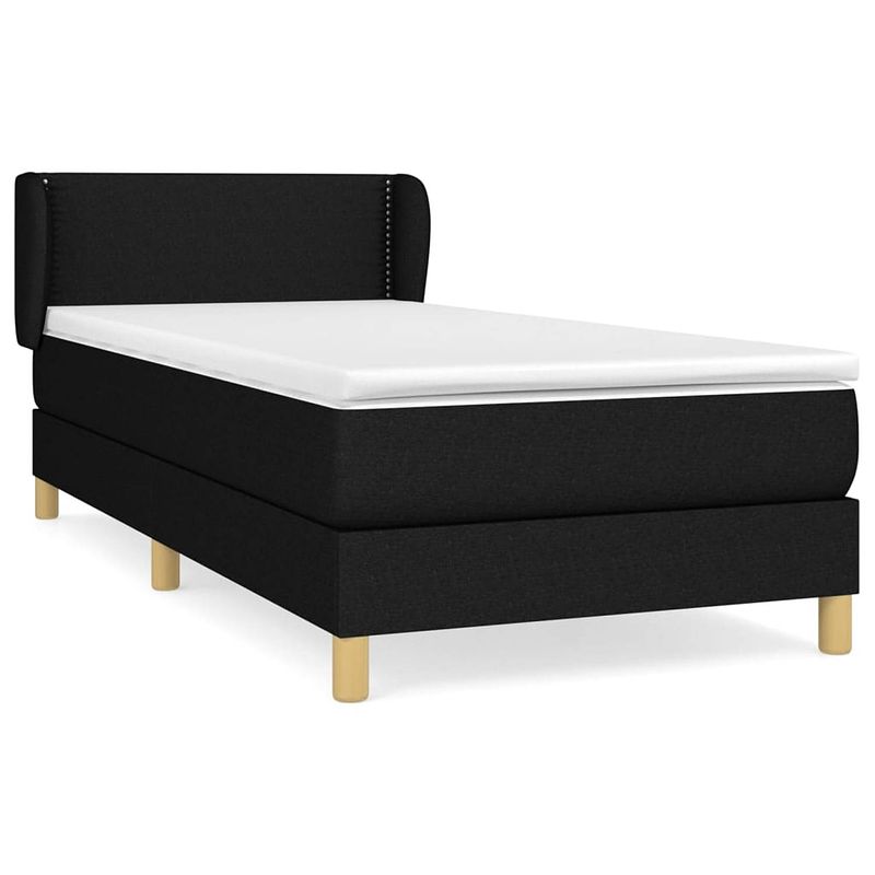 Foto van The living store boxspringbed - rustgevend - bed - afmeting- 203 x 83 x 78/88 cm - ken- duurzaam - matras- pocketvering