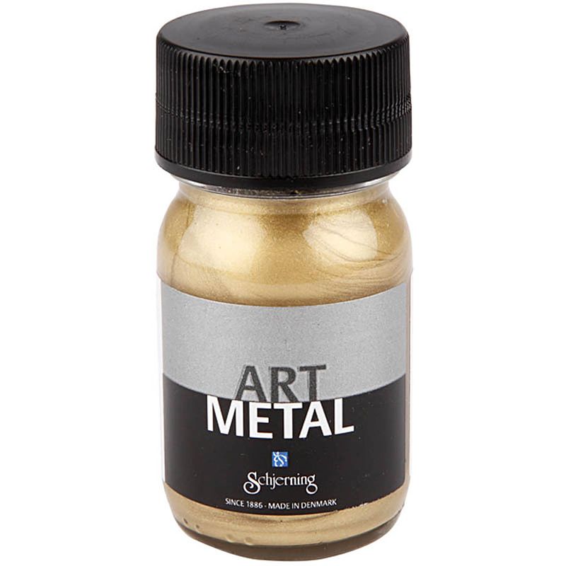 Foto van Packlinq hobbyverf metallic. licht goud. 30 ml/ 1 fles