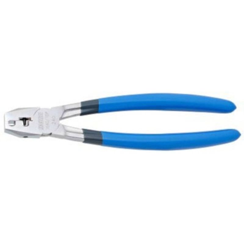 Foto van Unior kettingponstang e320 24,3 cm staal/rubber zilver/blauw