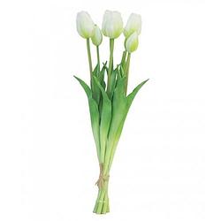 Foto van Nova nature - bosje tulpen sally 47 cm creme kunstbloem