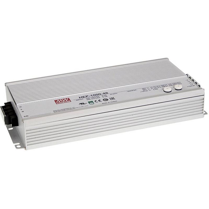 Foto van Mean well hep-1000-48 ac/dc inbouwnetvoeding 21 a 1008 w 48 v/dc uitgangsspanning regelbaar, open kabeleinden