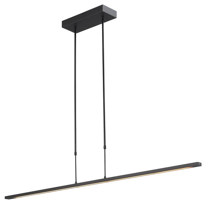 Foto van Masterlight hanglamp real 2 led 130 cm zwart nikkel