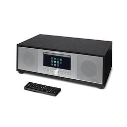 Foto van Medion p66400 - all-in-one audio systeem - dab+ - wifi - fm - cd/mp3-player - bluetooth - lcd-display - zilver