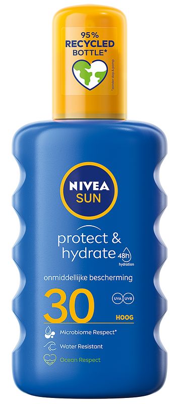 Foto van 1+1 gratis | nivea sun protect & hydrate 30 hoog 200ml aanbieding bij jumbo