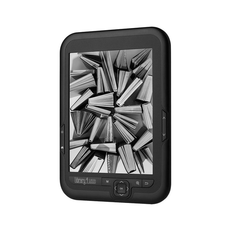 Foto van Kruger & matz library 4 e-reader 6-inch 8 gb inclusief beschermhoes en koptelefoon zwart