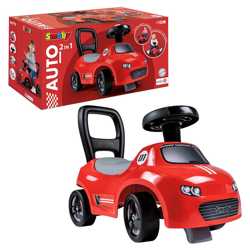 Foto van Smoby 2-in-1 loopauto - rood