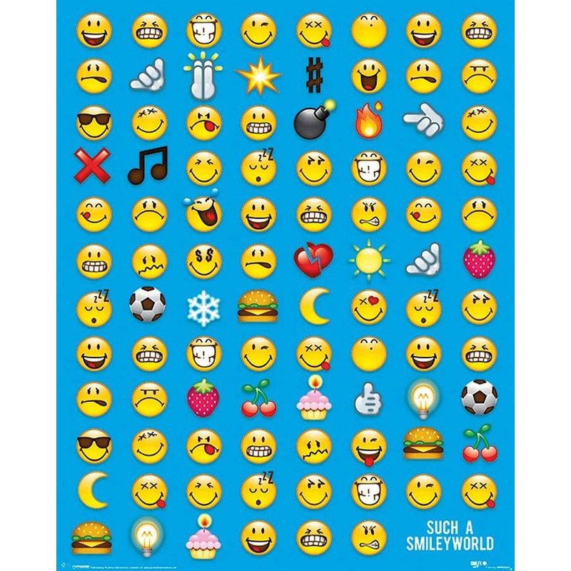 Foto van Pyramid smiley emoticon poster 40x50cm