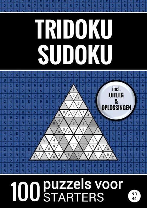 Foto van Tridoku sudoku - 100 puzzels voor starters - nr. 44 - sudoku puzzelboeken - paperback (9789464809756)