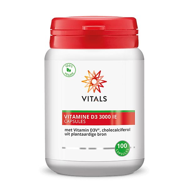 Foto van Vitals vitamine d3 3000 ie capsules