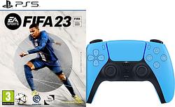 Foto van Fifa 23 ps5 + sony dualsense blauw