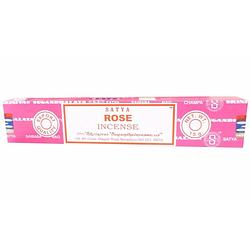 Foto van Nag champa wierook rose 15 gram - wierookstokjes