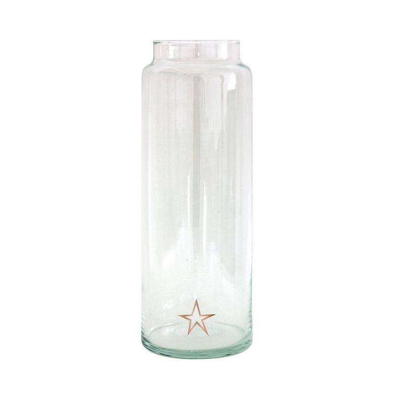 Foto van Drinken waterglas xl handgemaakt 10/30 copper stars