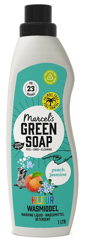 Foto van Marcel'ss green soap universeel wasmiddel perzik & jasmijn 23 wasbeurten bij jumbo