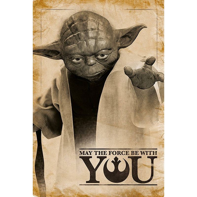 Foto van Pyramid star wars yoda may the force be with you poster 61x91,5cm