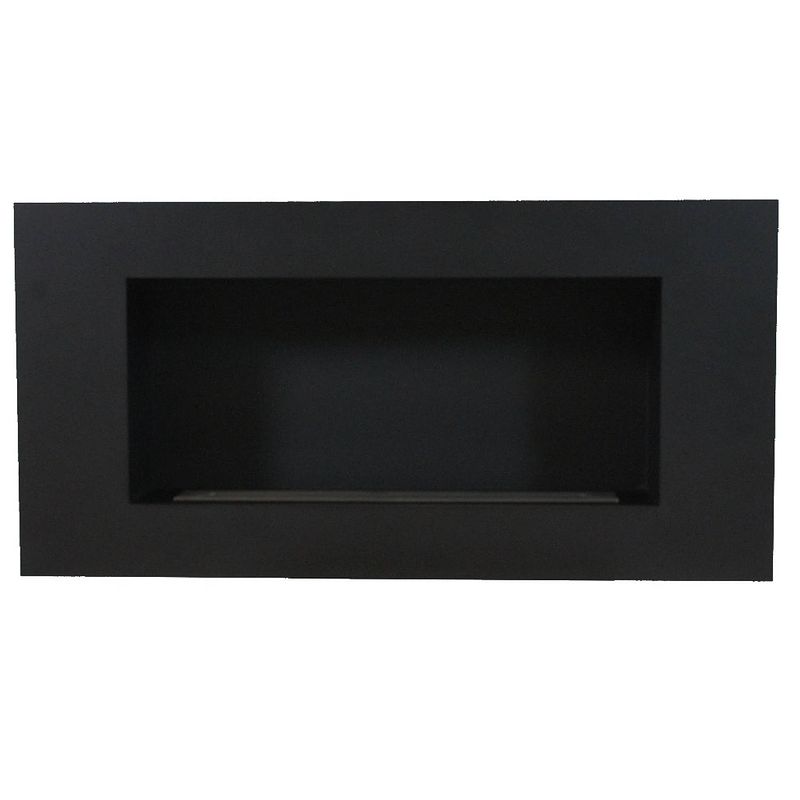 Foto van Enjoyfires wandhaard bio ethanol 100x50x20 cm - zwart