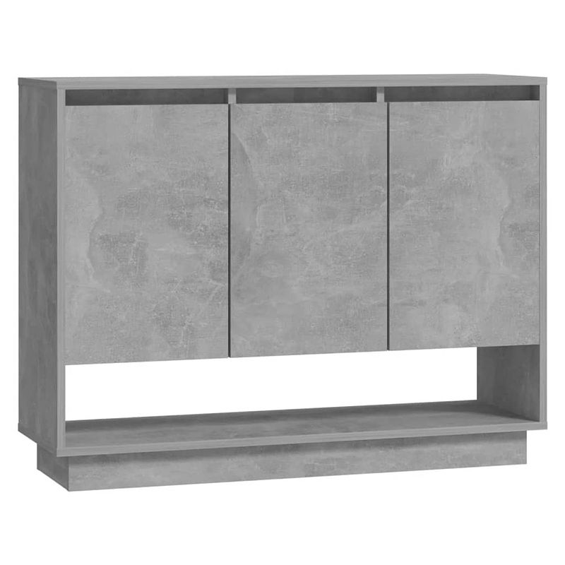 Foto van Vidaxl dressoir 97x31x75 cm spaanplaat betongrijs