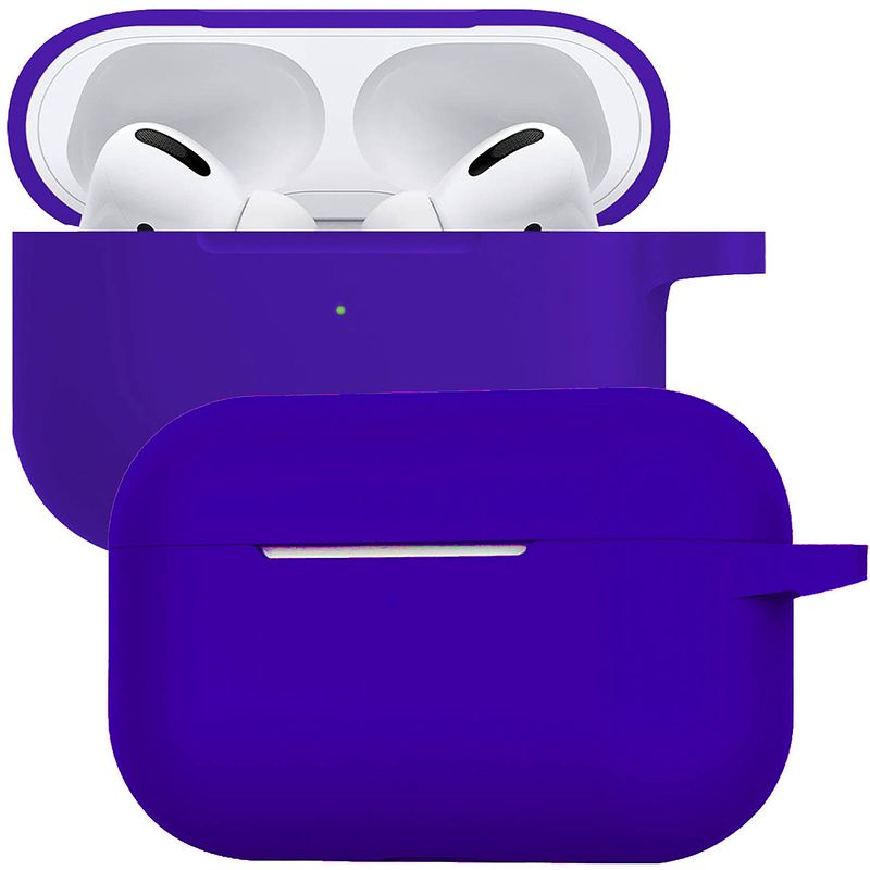 Foto van Basey siliconen hoesje geschikt voor airpods pro case hoes - geschikt voor airpods pro hoesje cover - donkerblauw