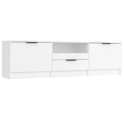 Foto van The living store tv-meubel - trendy - tv-meubels - afmeting- 140 x 35 x 40 cm - kleur- wit