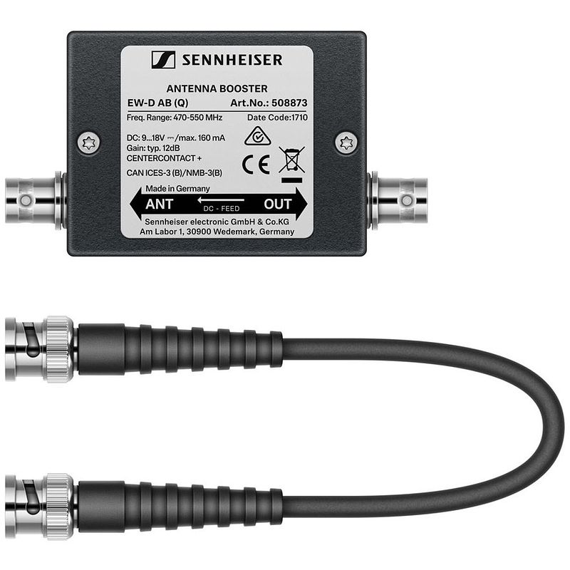 Foto van Sennheiser ew-d ab (q) antenne booster (470-550 mhz)