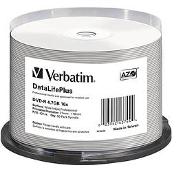 Foto van Verbatim 43744 dvd-r disc 4.7 gb 50 stuk(s) spindel bedrukbaar