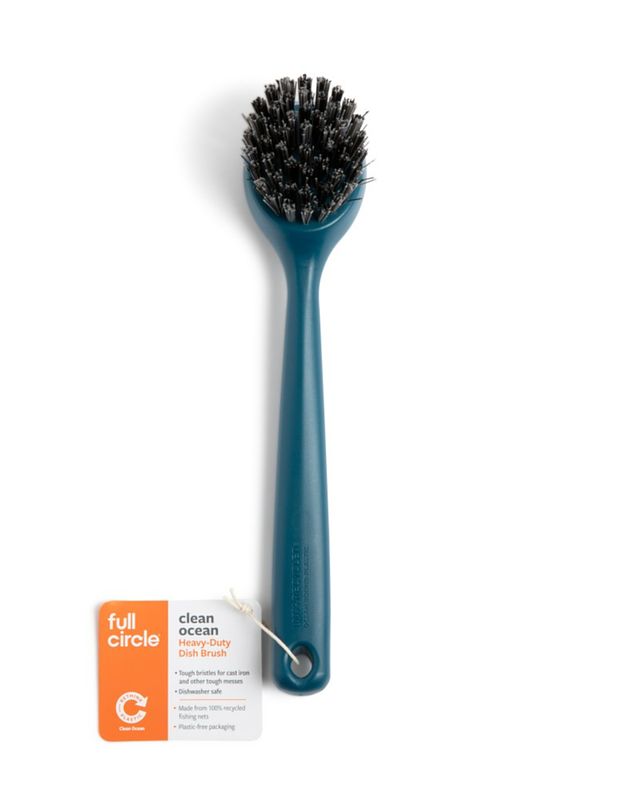 Foto van Full circle heavy-duty dish brush clean ocean