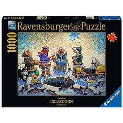 Foto van Ravensburger puzzel ijsvissen 1000st