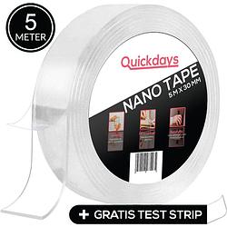 Foto van Dubbelzijdige nano tape - herbruikbaar en waterproof - 3 meter - montagetape - plakband - griptape - gekko tape - magic
